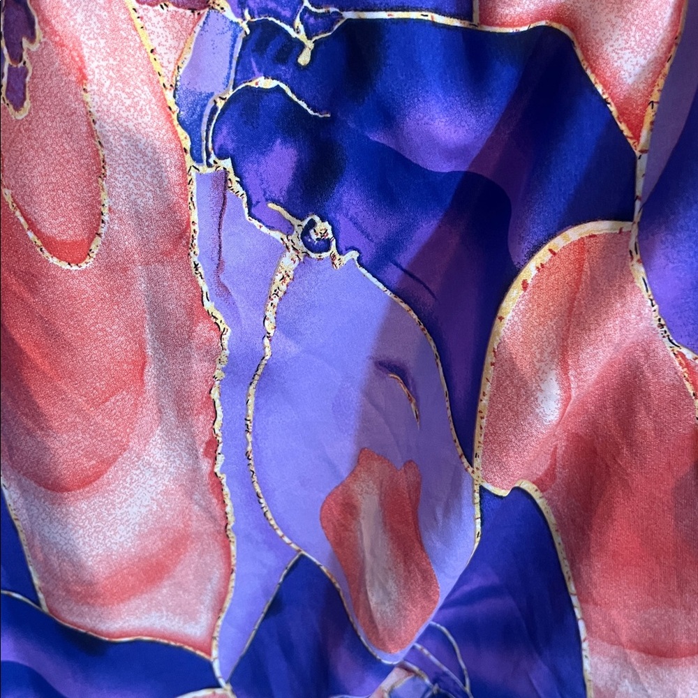 Peach/purple Combo Wrap Dress